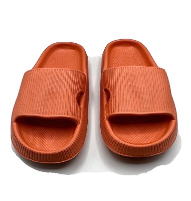 NWOT Man Made SZ: 38-39 350 2.0 Unbranded Foam Pair Orange Slide Sandal.