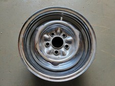 1 Single Vintage Nos 14x5 Chrome Reverse Wheel 5x4.5-bp 3.5-backspacing 1 Single Vintage Nos 14x5 Chrome Reverse Wheel 5x4.5-bp 3.5-backspacing
