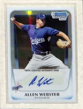 2011 Bowman Chrome #BCP89 Allen Webster AUTO /500 NM