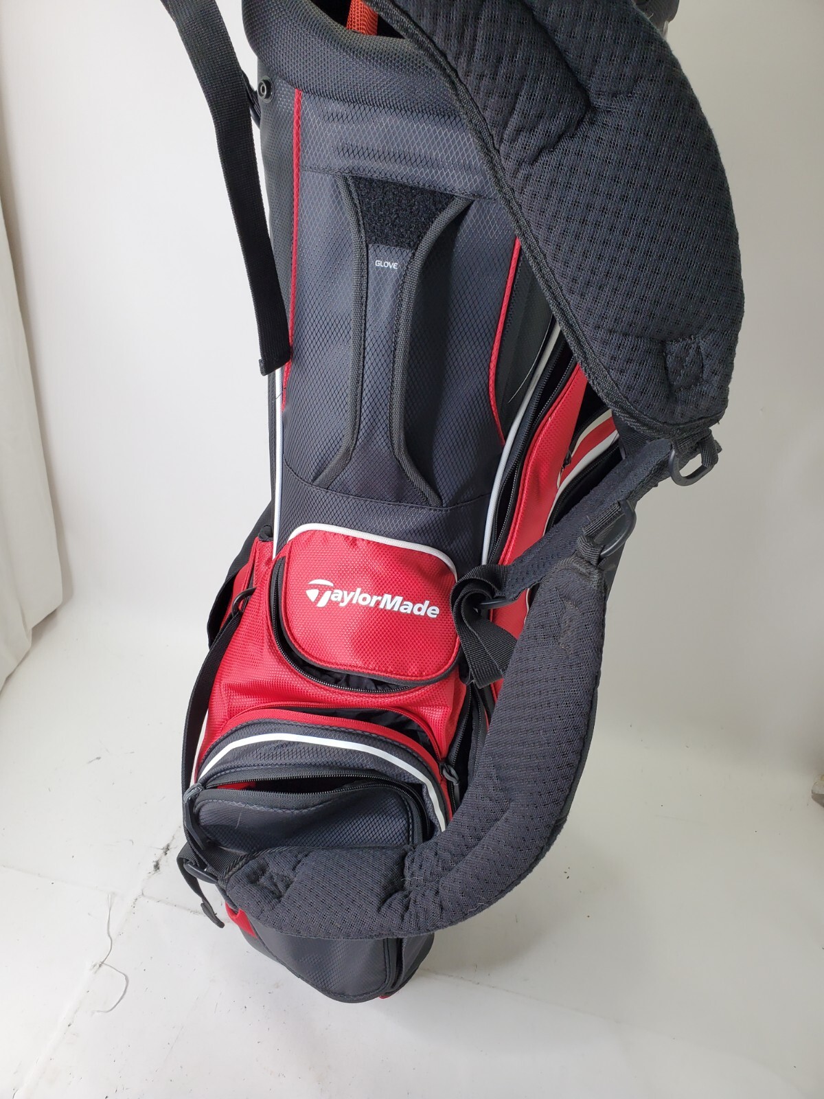 Taylormade Golf Bag Stand Carry 14 Way Strap Black Red White Supreme