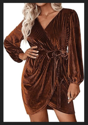 velvet ribbed dress BRAY BRUSHED RIB DRESS