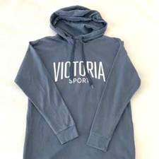Victoria Sport Blue Pullover Hoodie Sweatshirt Size XS Athleisure Gym Loungewear