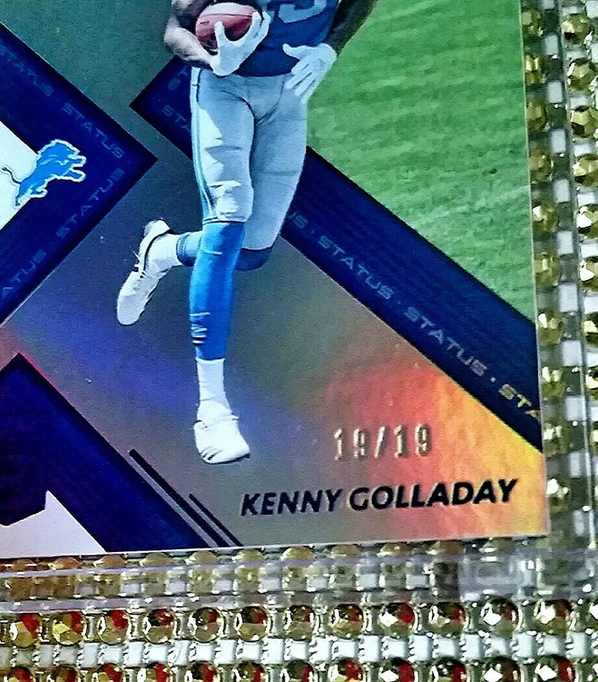 ONE OF A KIND #*19/19* Kenny Golladay 2017 Panini Elite RC JERSEY #!💖R-A-R-E💜 - Image 2 of 4