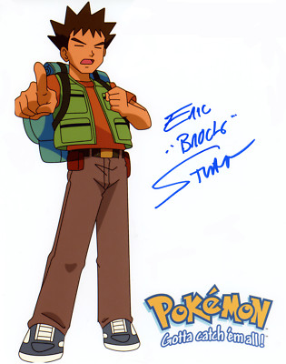 PSA AUTHENTIC ERIC STUART SIGNED BROCK PHOTO POKÉMON VOICE ACTOR ...