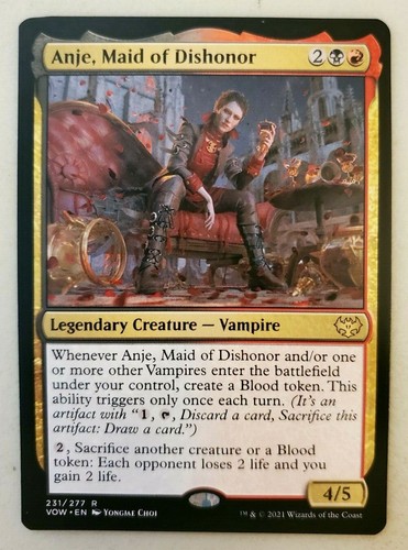 1x Anje, Maid of Dishonor Crimson Vow Magic the Gathering MTG NM