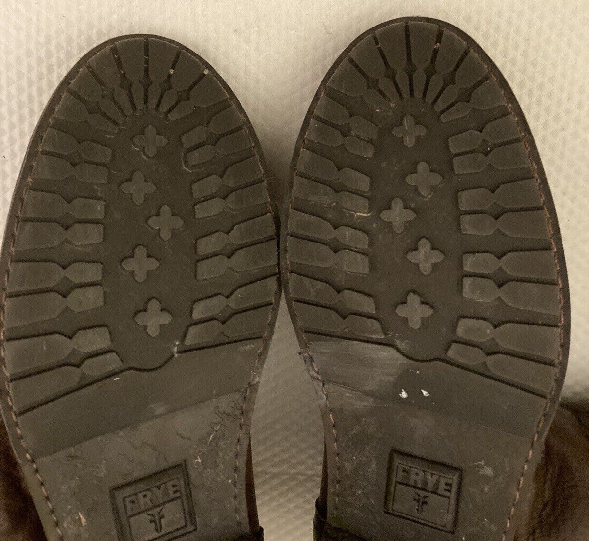 FRYE MARA Button Distressed Leather Shearling Fur… - image 11