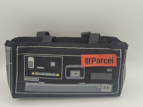 Rare Parcel Cassette Tape Deck Bag Purse Black Makeup bag - Picture 4 of 13