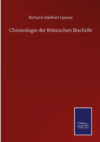 Chronologie Der RöMischen BischöFe | Buch | 9783752500813-image