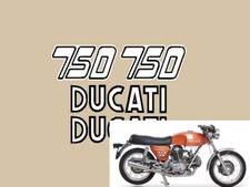 DUCATI 750 GT 1972 - 73 ADESIVI STICKERS