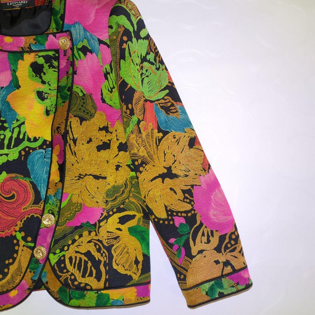 LEONARD jacket all over pattern gold buttons - image 5