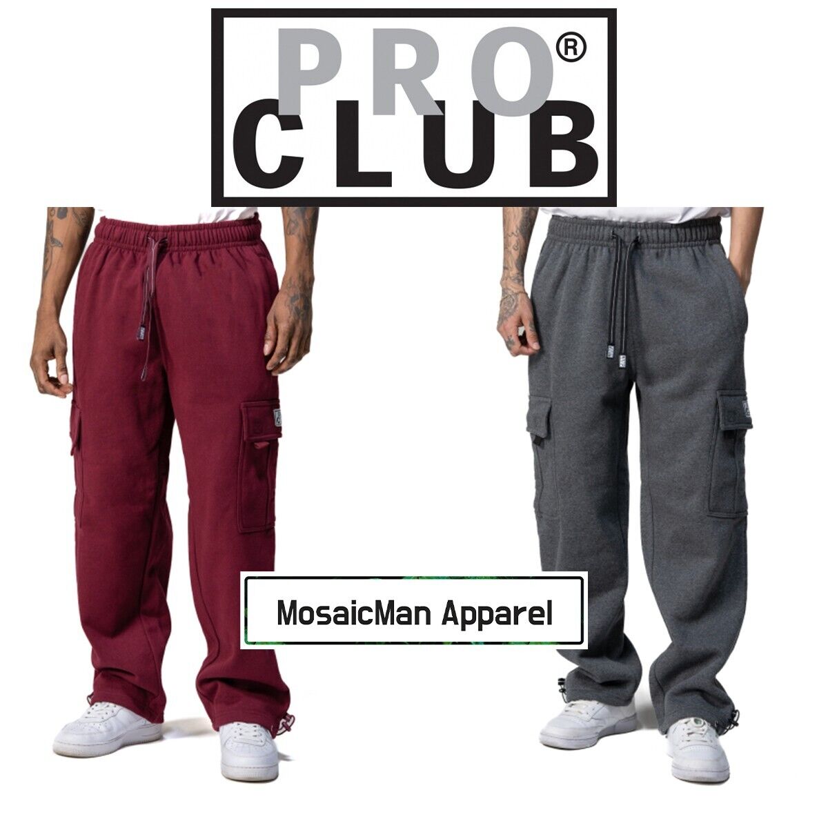 Pro Club Men's Fleece Drawcord Pants Causal Heavyweight Pro Club Men's Fleece Drawcord Pants Causal Heavyweight