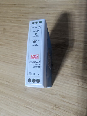 Mean Well MDR-20-5 AC/DC Power Supply - 1 Output - 5V@3A