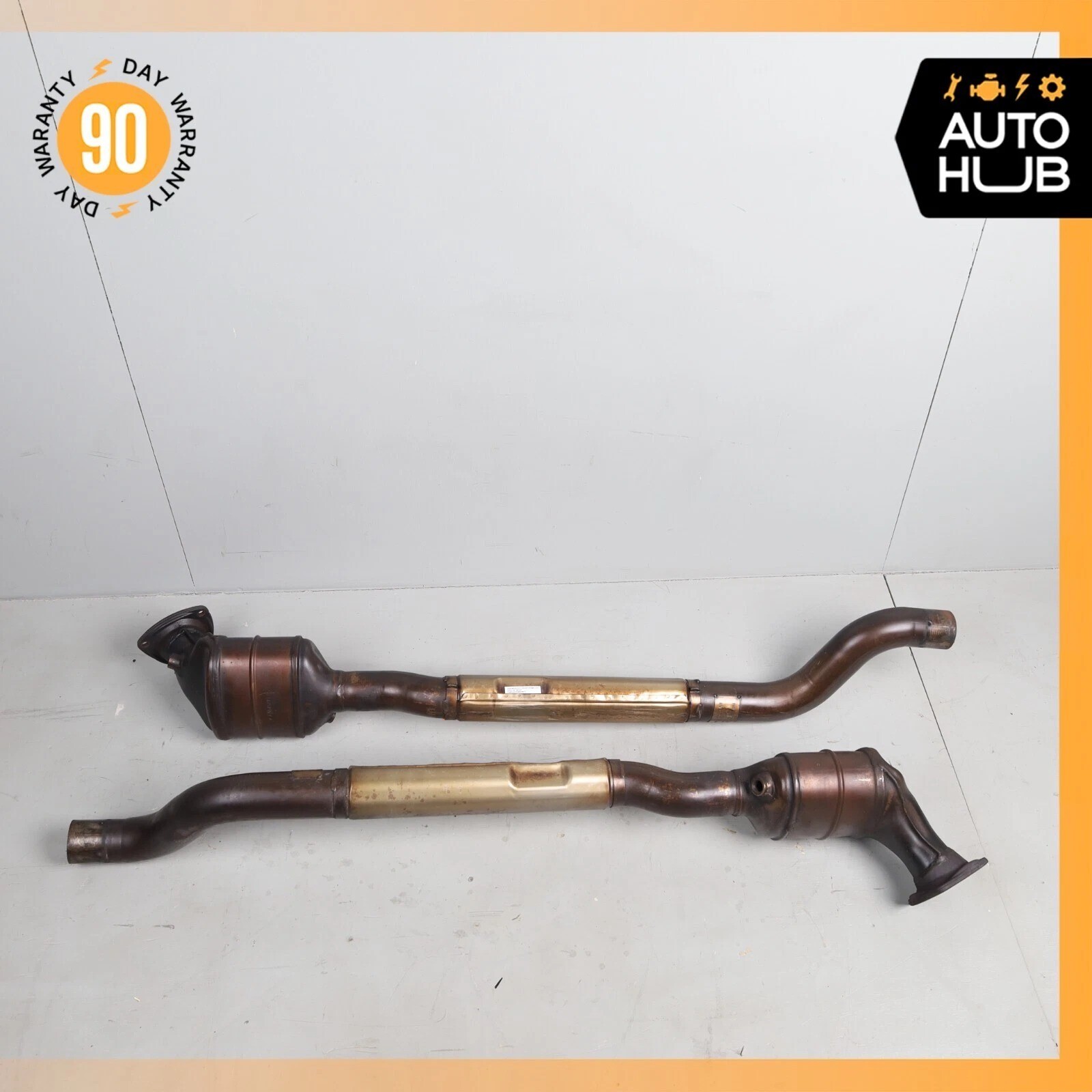 08-19 Maserati GranTurismo M145 Engine Exhaust Downpipes Right & Left Set OEM