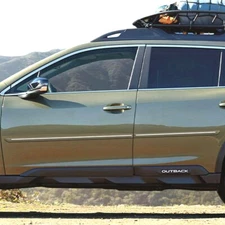 For: Subaru Outback 2020-2025 Painted Moldings w/ Chrome Inserts #CF-OUTBACK20