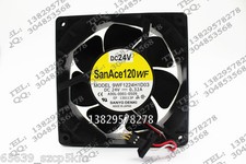 Ventola di raffreddamento originale Sanyo Denki 9WF1224H1D03 3 fili DC24V 0,32A 120x120x38mm  