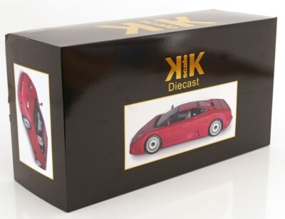 KK Scale Models 1991 Bugatti EB110 RED W/OPENINGS SUPER LARGE CAR
