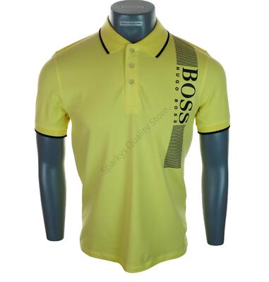 yellow hugo boss polo