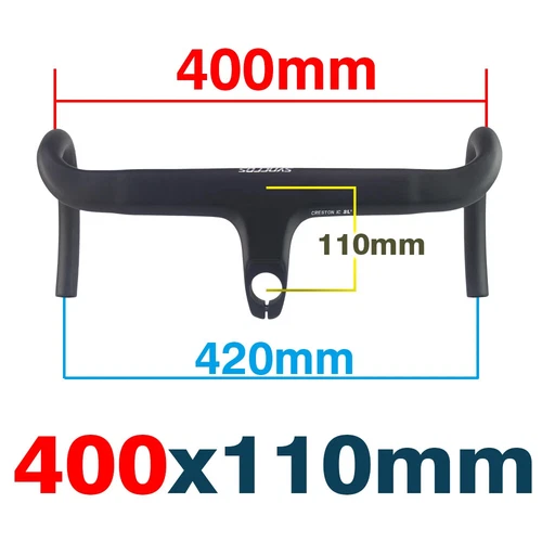 Cavo interno manubrio bici da strada in carbonio drop bar integrato con distanziali - Foto 33 di 43