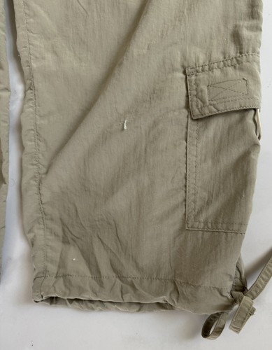 World Wide Sportsman Capri Fishing Pants Women's 18 khaki Nylon Cargo Pockets - Picture 4 of 13