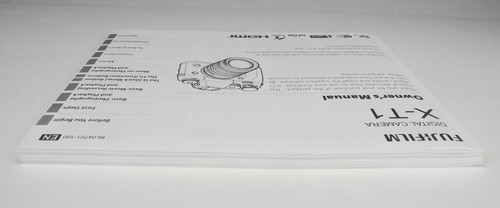 Fuji Fujifilm X-T1 Genuine Camera Instruction Manual / User Guide In English - Picture 4 of 6