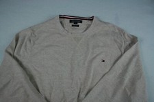 TOMMY HILFIGER MEN'S SIZE XXL 2XL LONG SLEEVE BEIGE SWEATER
