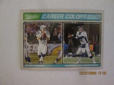PEYTON MANNING 2017 PANINI CLASSICS FOOTBALL CAREER COLORS INSERT CARD #CC-3