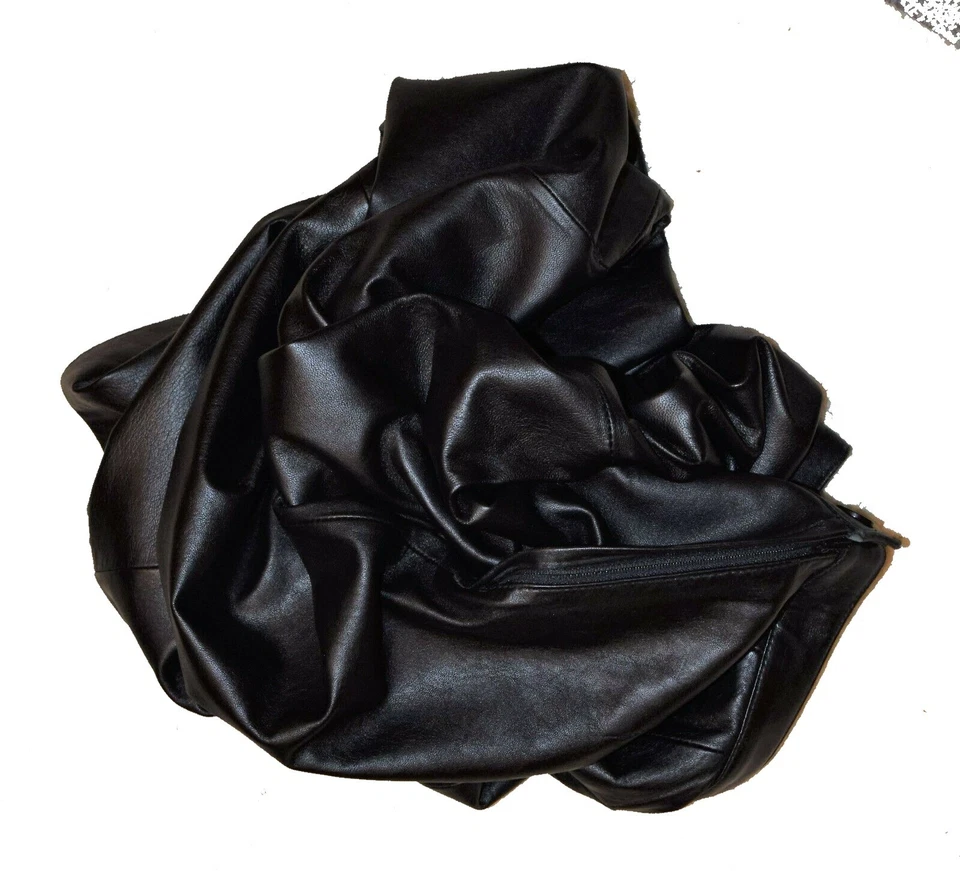 Pantalones negros para mujer Preswick & Moore petites de cuero de alta calidad talla 8P  Foto 3 de 4