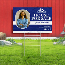 Home For Sale Real Estate Signs Custom Yard Signs 18x24 Corrugated Lawn Sign