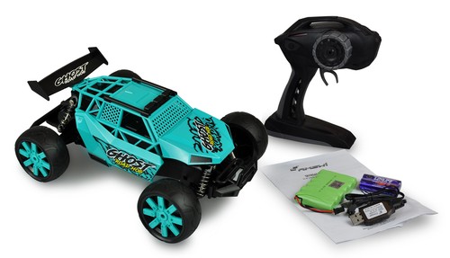 Amewi RC Sandbuggy Ghost 1:12 RTR 2,4GHz, 2WD, türkis/schwarz - Bild 2 von 8