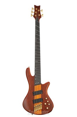 Schecter Stiletto Studio 5 FF Bass Guitar - Honey Satin