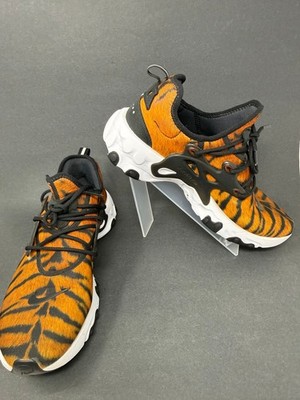 Nike React Presto Premium Tiger Print Shoes Mens 9 Sneakers