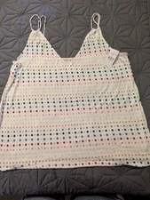 Loft Outlet Medium Multi Color Dot Tank