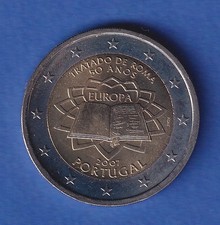 Portugal 2007 2 Euro Commemorative Coin Treaty of Rome Uncirculated uncirculated. 