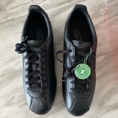 Nike Classic Cortez Sneaker Trainers Black Leather 749571-002 Size