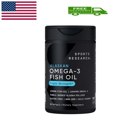 Omega-3 Fish Oil 1250 - Triple Strength Fish Oil Supplement from Wild Alaska ...