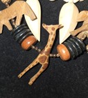 BOHO JEWELRY LOT,  AFRICAN CARVED ANIMALS,  WOODEN BEADED NECKLACES AND EARRINGS — photo 5