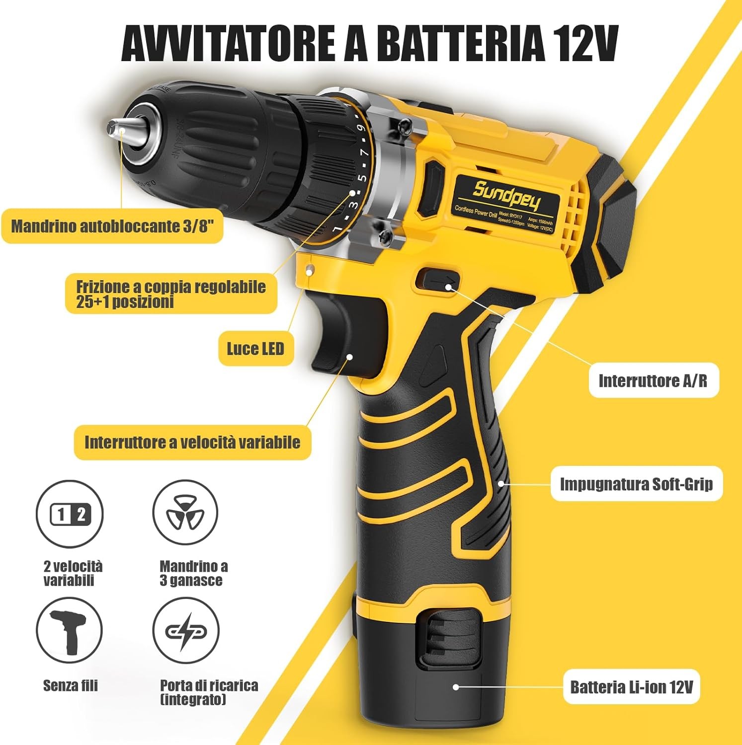 Cassetta Attrezzi Completa Sundpey 166 Pezzi foto 4