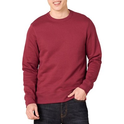 Fleece-Sweatshirt Herren Rot M Rundhalsausschnitt Amazon Essentials Big & Tall