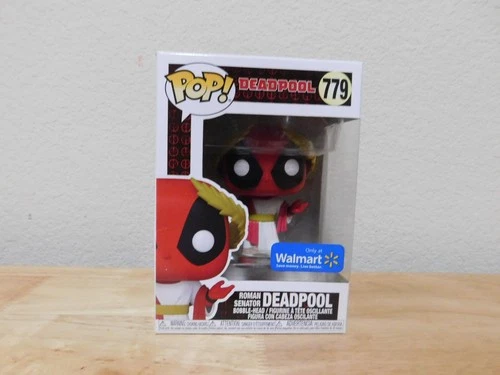 Funko Pop Marvel Deadpool only at Walmart#779 Roman Senator Deadpool bobble-head