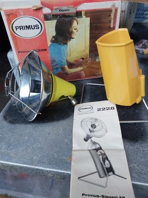 1968 vintage Primus mini heater propane 2228 Primus Sieveri AB In Box