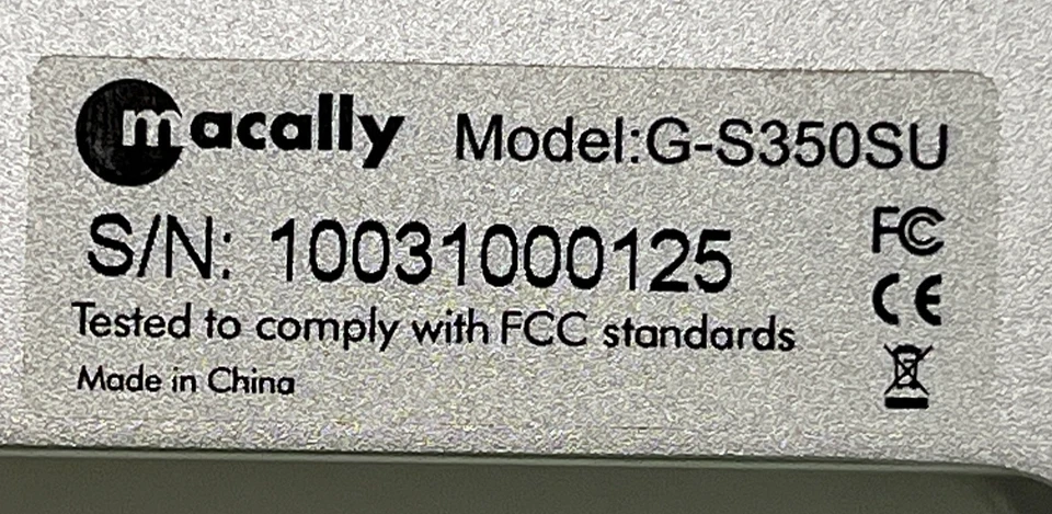 Macally G-S350SU High Speed eSATA/USB 2.0 External Storage Enclosure For 3.5” - Image 3 of 4