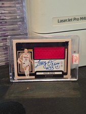 Lucy Olsen 2025 Panini One and One WNBA Jersey Auto Patch RC Mystics /49 Encased