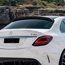 For 15-21 Mercedes C300 C43 C63 W205 Sedan Carbon Fiber Rear Window Roof Spoiler