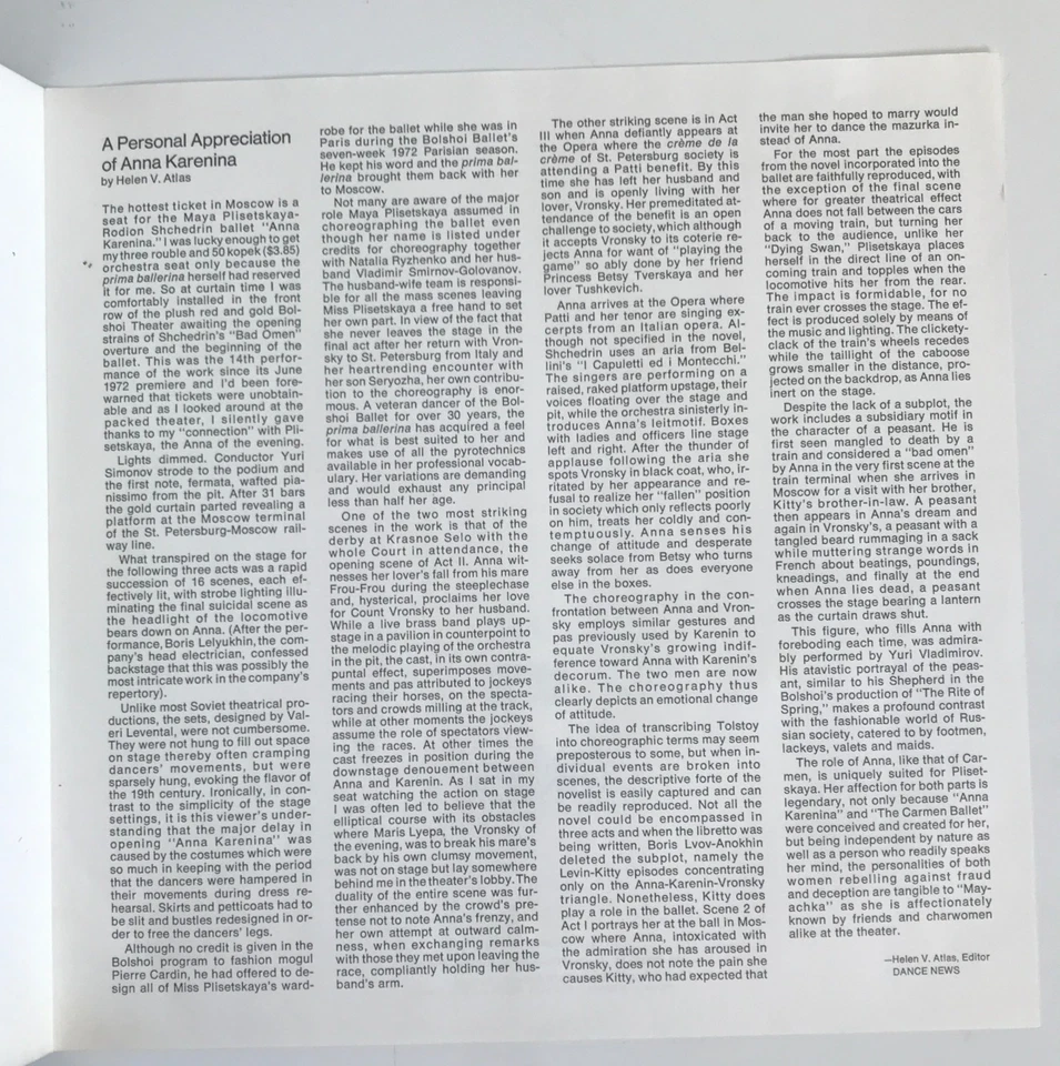 2 LP-Box Shedrin ANNA KARENINA BALLET Bolshoi Simonov (B351) - Bild 4 von 4