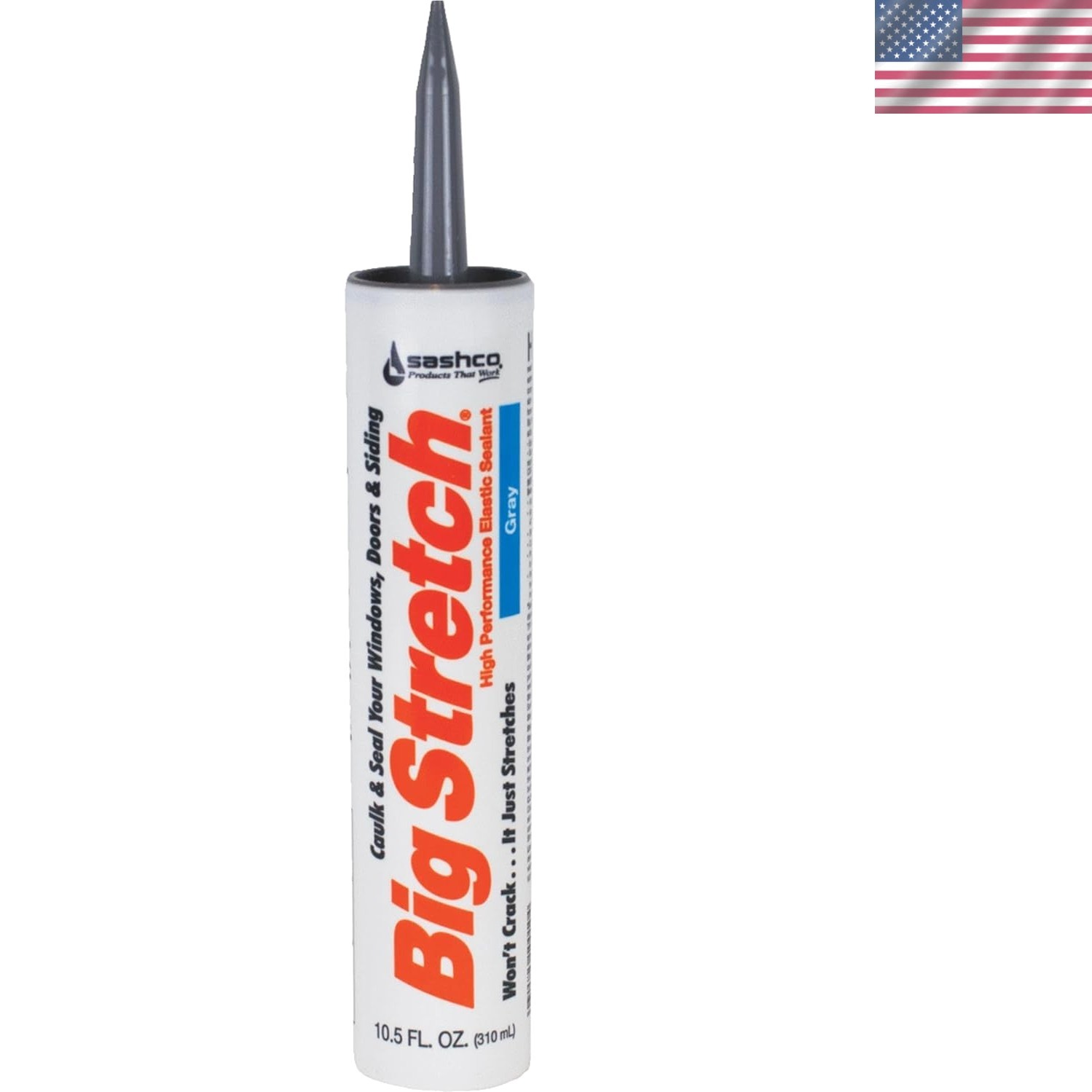 Caulk Seal Waterproof Sealant Flex Sealant Big Stretch Gray 10.5oz Pack of 2