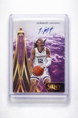Ja Morant 2024-25 Panini Select In Flight Signatures Auto /75 Prizm Grizzlies