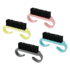 4 Pack Travel Nail Brushes for Cleaning Fingernails and Toes, Multicolor Mini