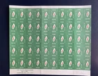 Ireland ‘Peace Justice Eire Nua’ 1975 Propaganda Label Full Sheet of 50 MNH