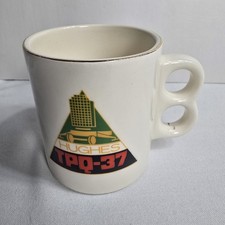 Vintage Adsco California Hughes Radar System TPQ-37 Aircraft Company Coffee Mug