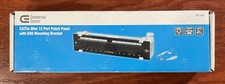 Commercial Electric CAT5e Mini 12 Port Patch Panel with 89D Mounting Bracket